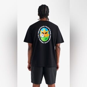 Malbon Golf x GloGang Globoyz Black Short Sleeve Pocket Tee Size 2XL NWOT